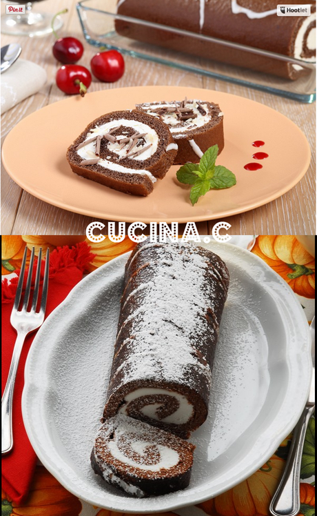 Rotolo al cioccolato con crema al mascarpone