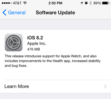 iOS 8.2 – Apple rilascia il nuovo aggiornamento per iPhone, iPad e iPod Touch, Link diretti al Download