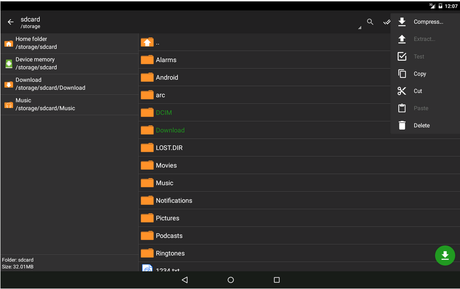 [APK] ZArchiver: file manager e gestore di archivi contemporaneamente