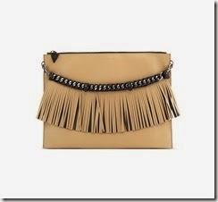 B541 GIA G. BICOLOR FRINGES CAPPUCCINO BLACK