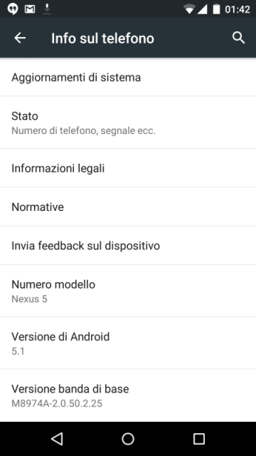 Android Lollipop 5.1: è ufficiale!!