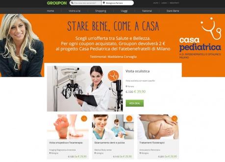 Groupon presenta Sta Bene Come a Casa, Charity a sostegno di casa pediatrica Fatebenefratelli