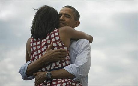 Obama hugs