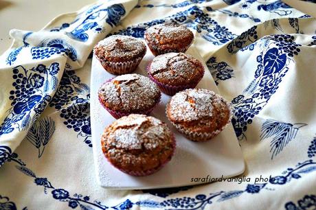 Muffin all'avena e gocce di cioccolato