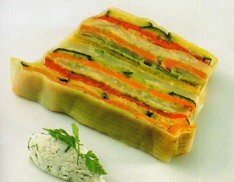 Terrina variopinta di verdure e ricotta