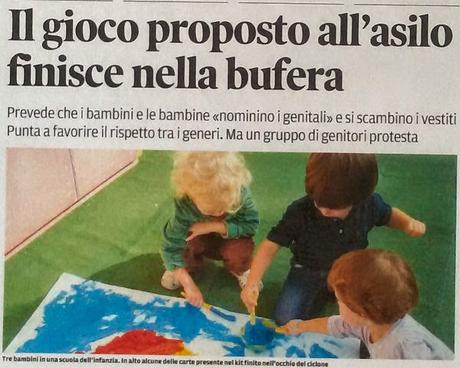 #03/15 Tu cosa ne pensi, mamma? Un progetto che fa discutere alle scuole dell'infanzia.