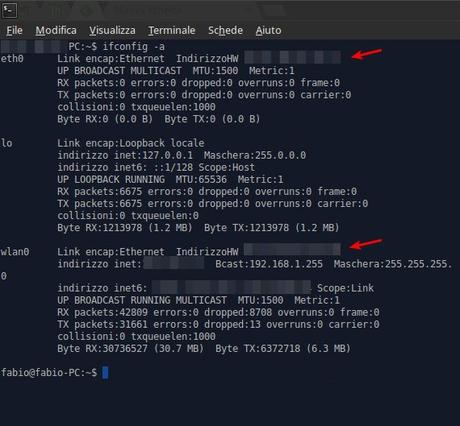 Trovare il Mac Address su Linux