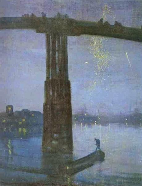 Paesaggi: notturno, blu e oro. Il vecchio ponte di Battersea
