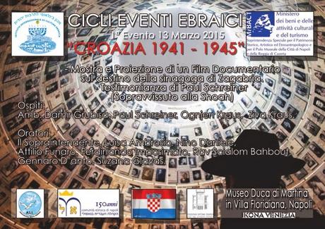 NAPOLI: CICLI EVENTI EBRAICI CROAZIA 1941 1945 Museo Duca Martina