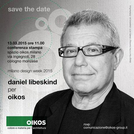 daniel libeskind save the date Conferenza stampa di Daniel Libeskind per Oikos