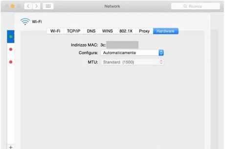 Trovare il Mac Address su Mac OS