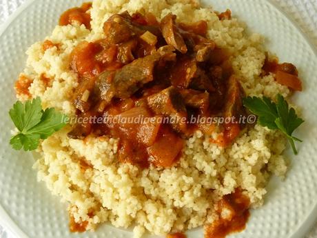 Cous cous con cuore di vitello in umido