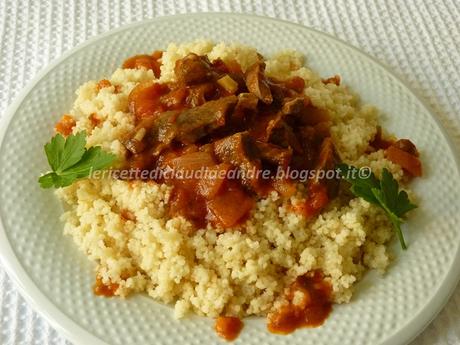 Cous cous con cuore di vitello in umido