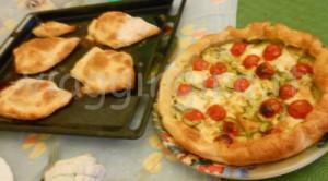 calzoni e pizza salata