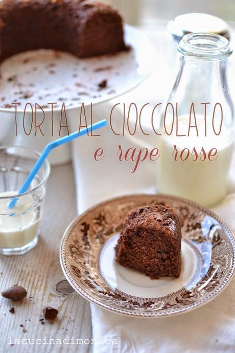 torta al cioccolato e rape rosse