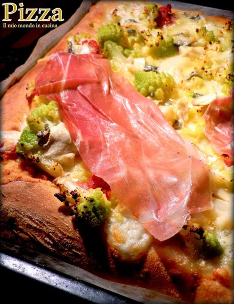 PIZZA con ROMAnESCO, crudo E ZOLA