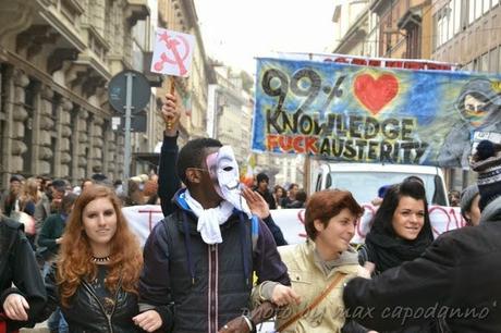 Studenti in piazza contro riforma Renzi