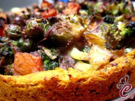 Tortino di verdure saltate in crosta di carote: di sapori, di colori, di passioni e necessità