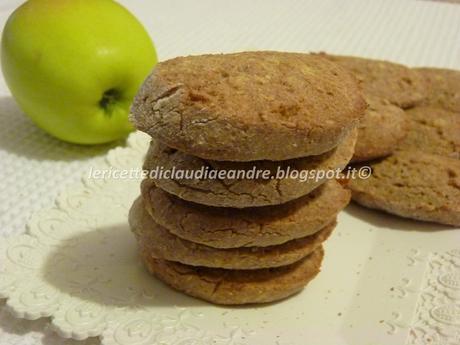 Biscottini integrali al miele, mela, olio, mandorle, farro e farina di riso