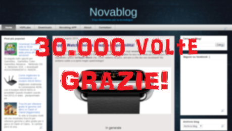 Novablog - Superate le 30mila visite!