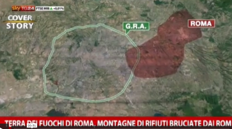 Così stanno avvelenando per sempre la città. La Terra dei Fuochi è a Roma e per fortuna le grandi tv iniziano a dirlo. 10 minuti di clamoroso filmato su SkyTG24. Da guardare e diffondere