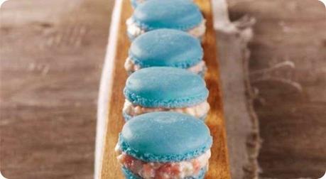 Macarons al roquefort