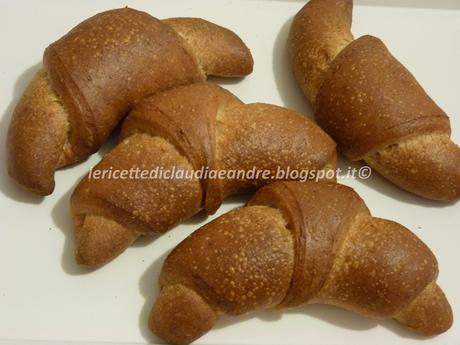 Cornetti integrali al olio e miele