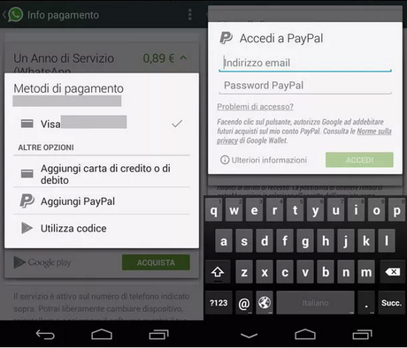 [GUIDA] Come pagare WhatsApp tramite Paypal
