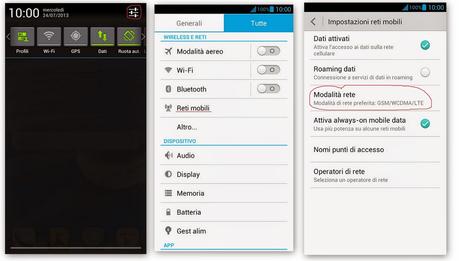 [Guida] Come forzare la connessione Dati Mobile (2G,3G,4G LTE) Android