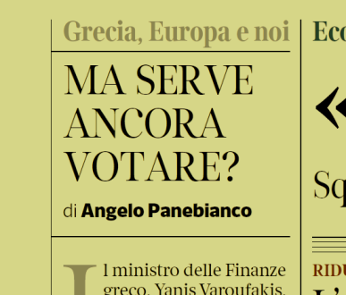 «Ma serve ancora votare?»