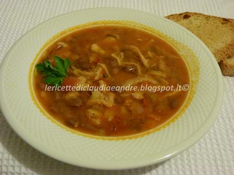 Zuppa di trippa con fagioli