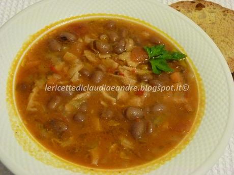 Zuppa di trippa con fagioli