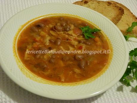 Zuppa di trippa con fagioli