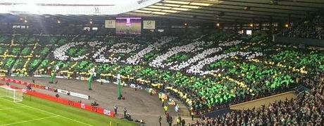 (VIDEO)Nice Celtic FC fans' choreo vs Dundee United - Scottish League Cup final 15.03.2015 #‎thisisfootball