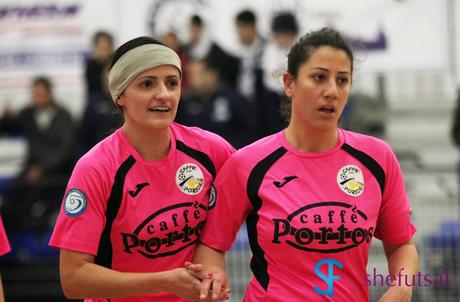 Pinto Dias segna il gol del primo vantaggio del CPFM futsal femminile