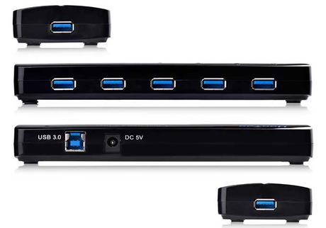 HooToo HT-UH006, compatto e veloce HUB 7 porte per Mac/PC con USB 3.0