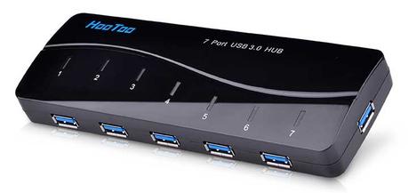 HooToo HT-UH006, compatto e veloce HUB 7 porte per Mac/PC con USB 3.0