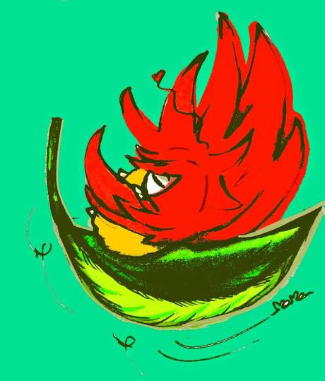 Momosa Regina Pigra eccola quà, che pensa all'Allegria...che mai sarà?