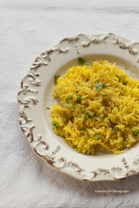 Riso basmati speziato ,ricetta light veloce