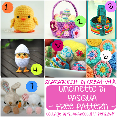 Scarabocchi di creatività // Idee di Pasqua all'uncinetto [Free pattern]