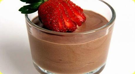 Mousse veloce al cioccolato senza zucchero