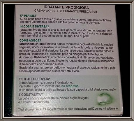 IDRATANTE PRODIGIOSA SORBETTO GARNIER REVIEW