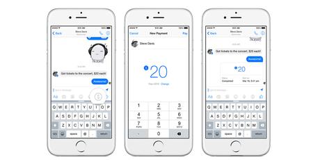 facebook-pagamenti messenger