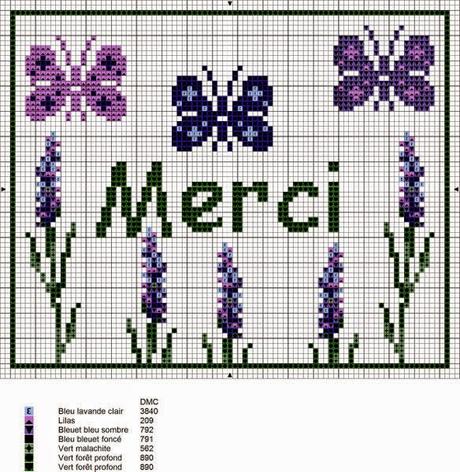 Qualche schema a punto croce dedicati alla lavanda