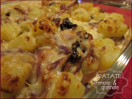 PATATE CREMOSE E GRATINATE