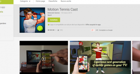 Motion Tennis Cast   App Android su Google Play