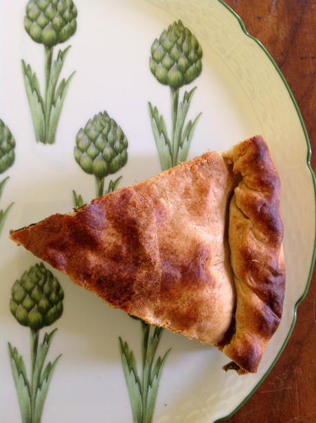 Torta pasqualina di carciofi.