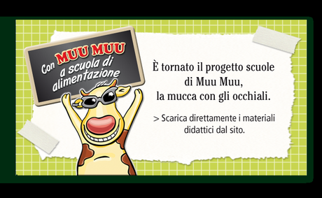 Progetto scuole Muu Muu: a scuola di alimentazione