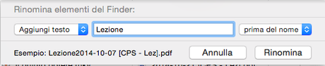 Come rinominare facilmente un gruppo di file su OS X Yosemite