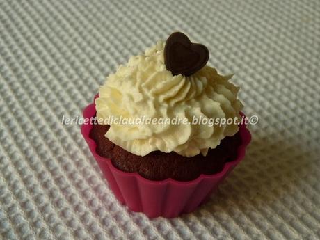 Cupcake con cacao e barbabietola